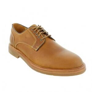 NEW STRIDEWELL men's alpha leather dress shoe in cognac